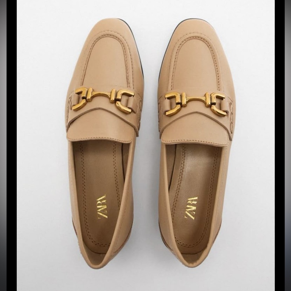 Zara WOMENS Brown Loafers‎